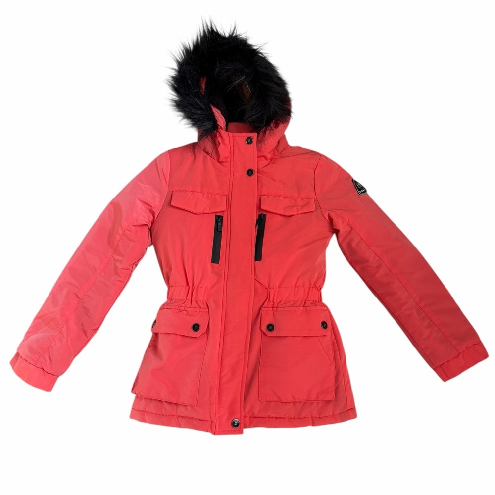 AVALANCHE CORAL JACKET WITH VEGAN FUR HOOD KIDS GIRLS S 4 NWT